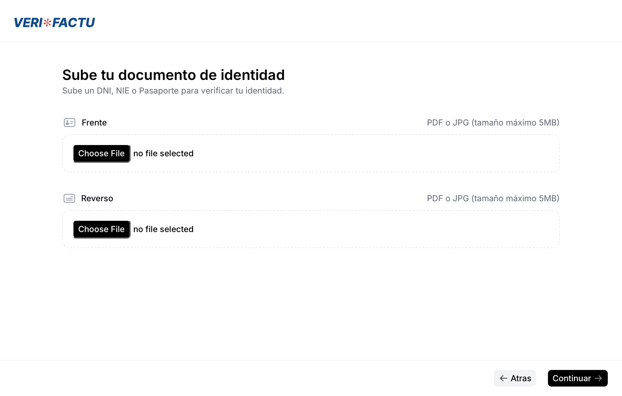 Supplier registration wizard