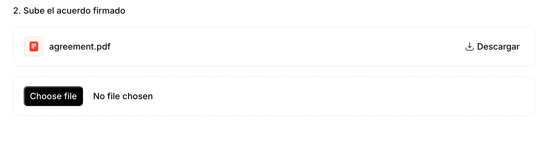 Overriding the previously submitted agreement