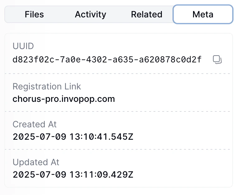 Supplier registration in progress