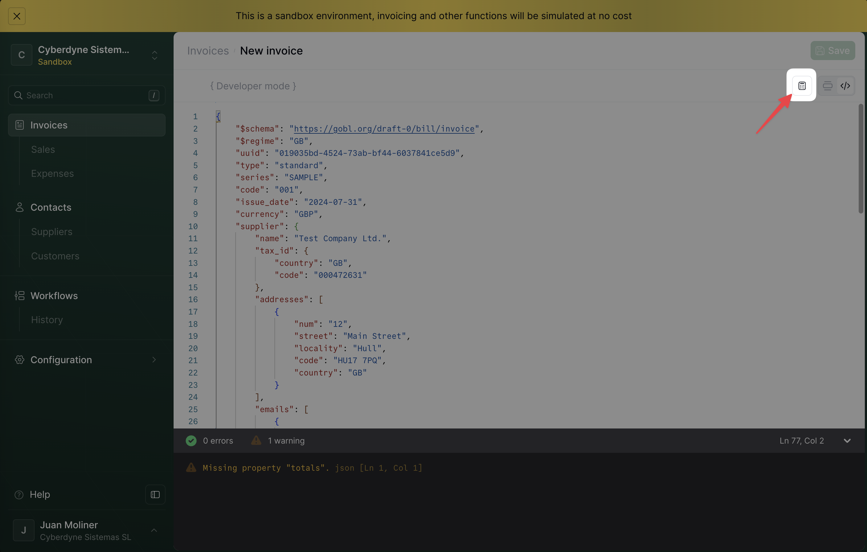 Build invoice