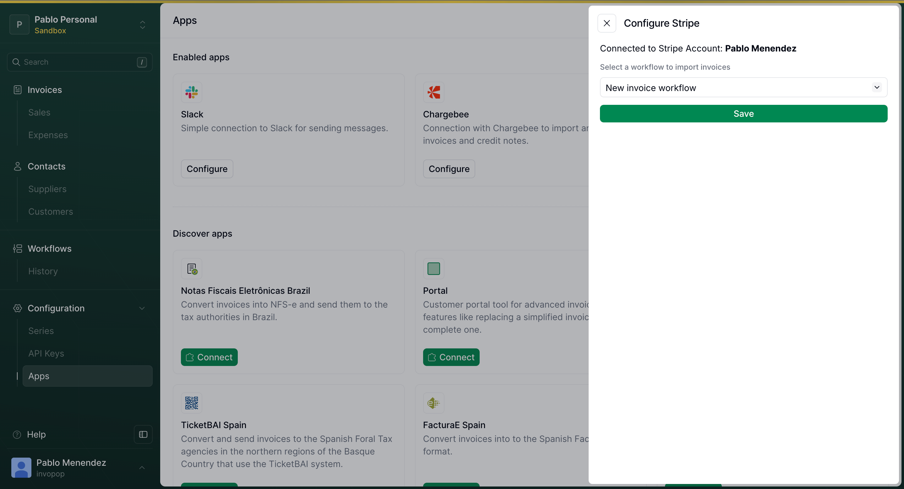 stripe change workflow