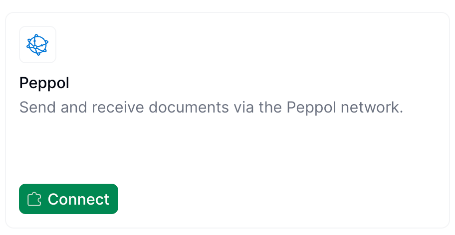 Connect Peppol app