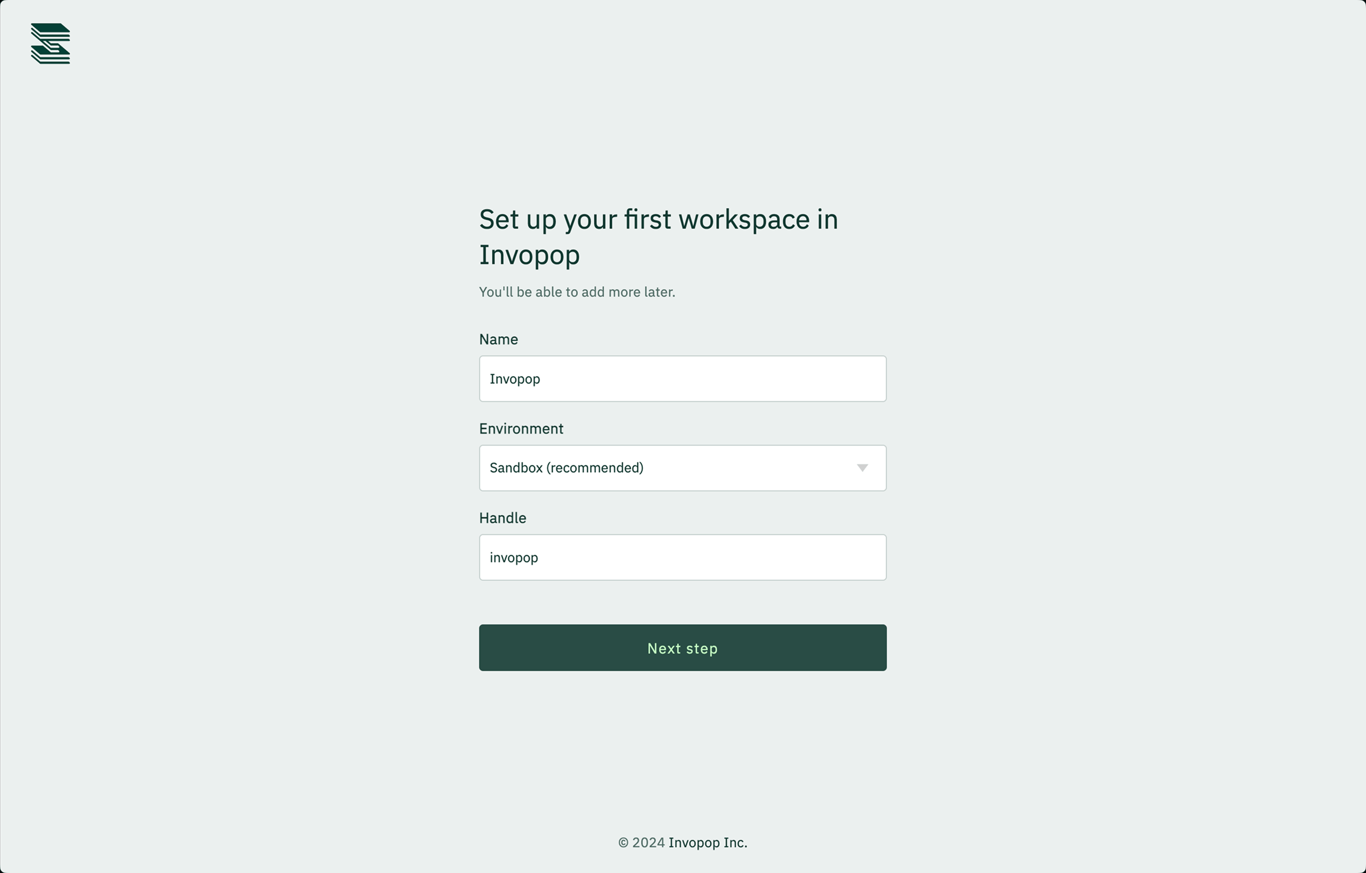 Create workspace