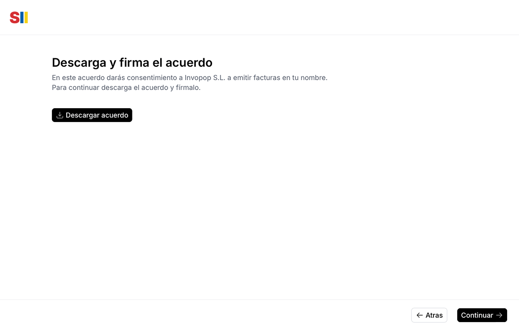 Supplier registration wizard