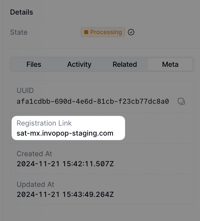 Supplier Registration Link