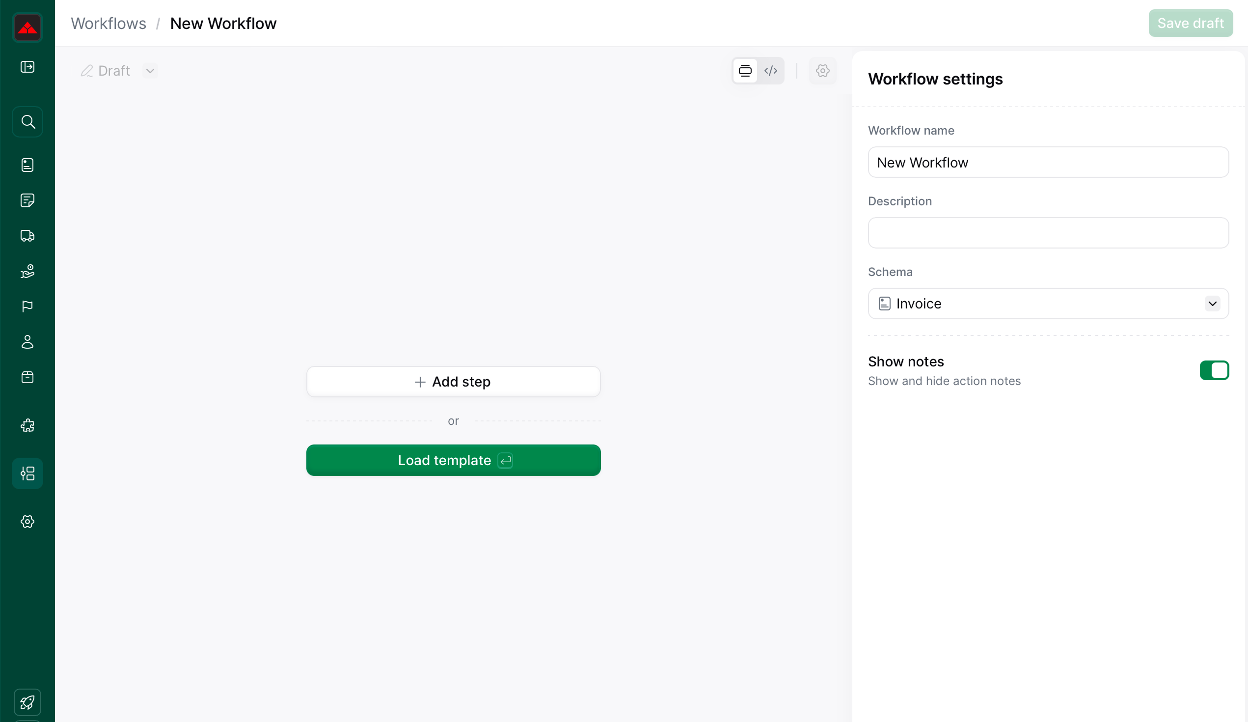 Parts of a workflow