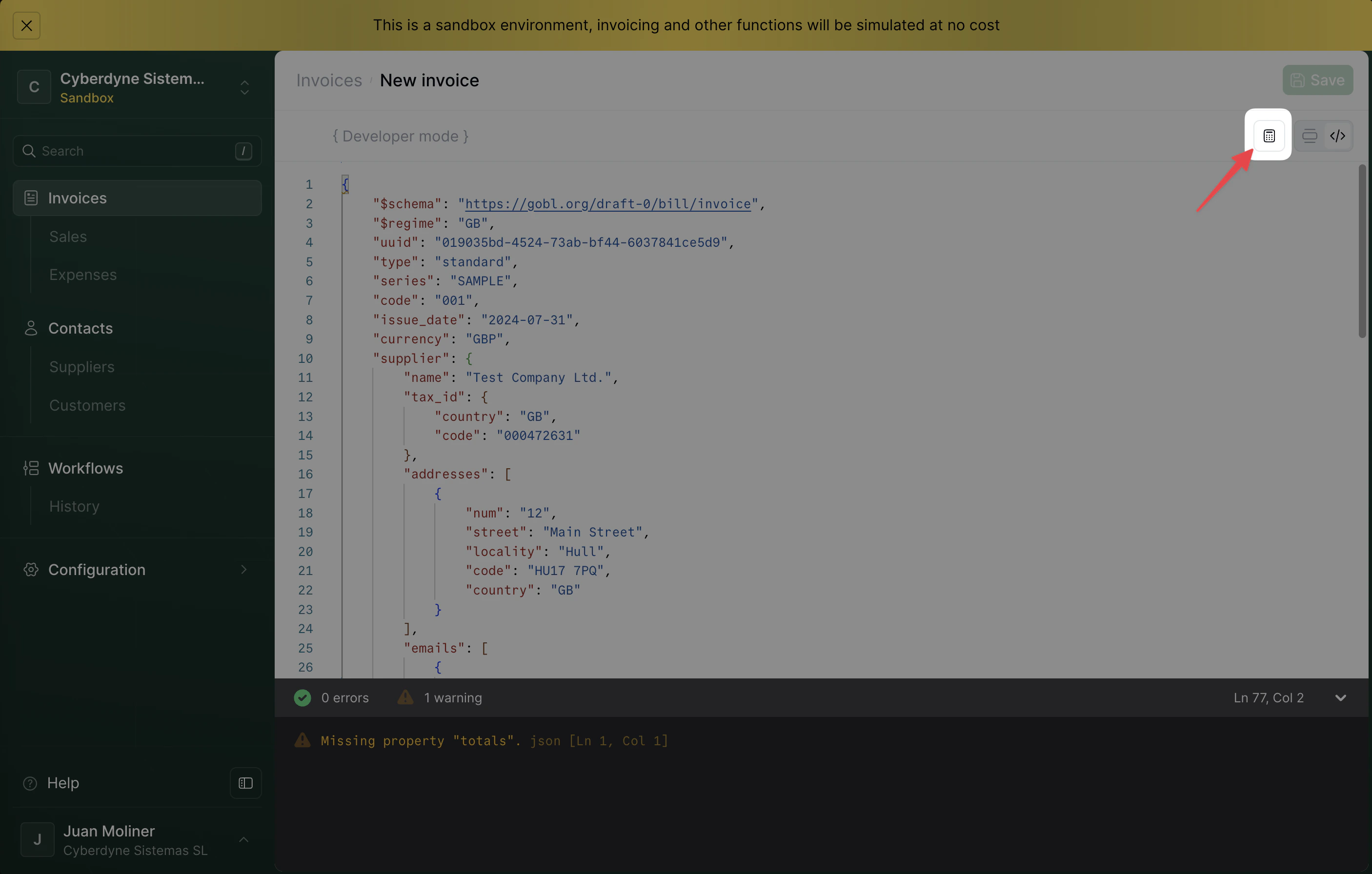 Build invoice