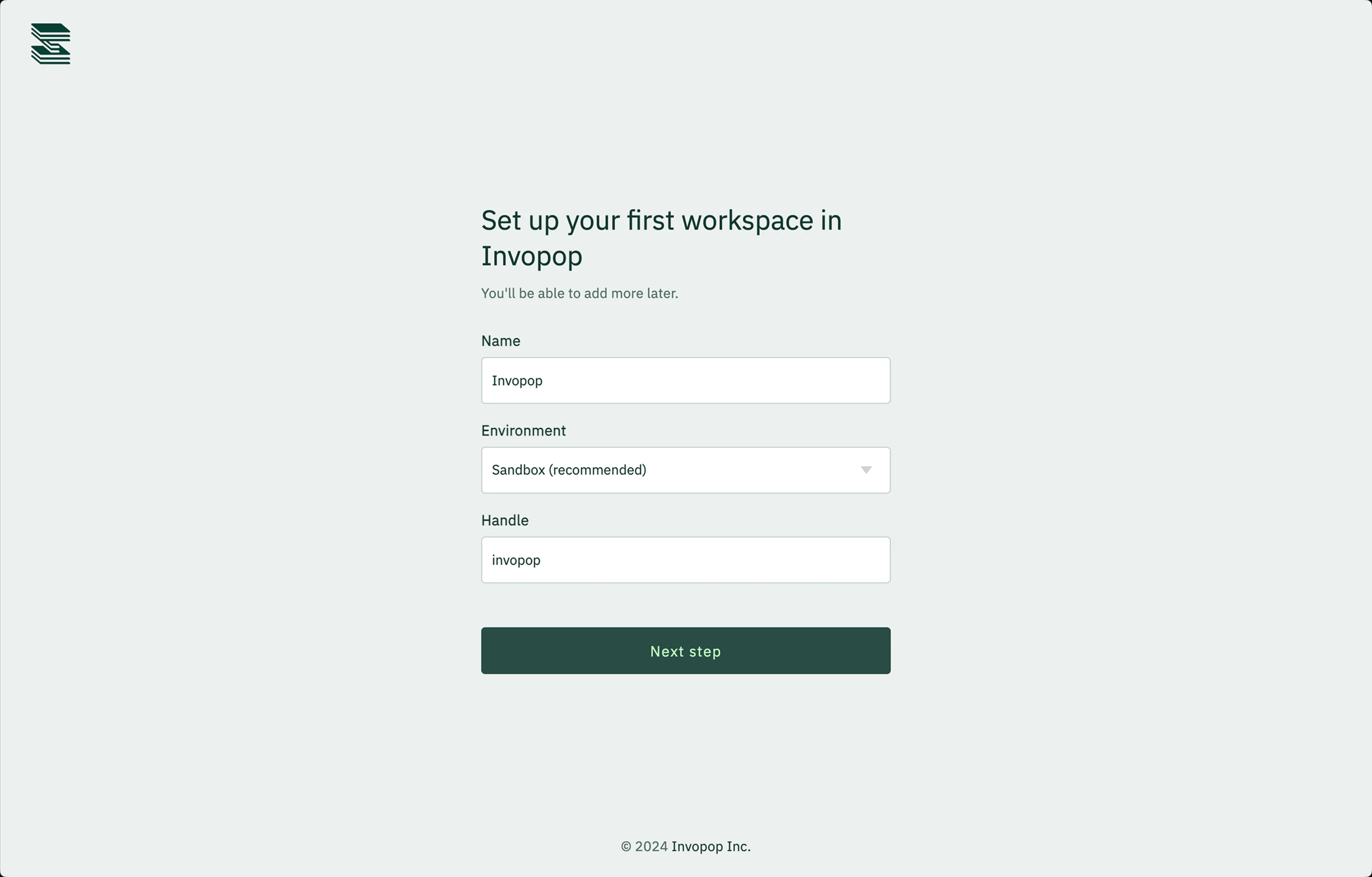 Create workspace