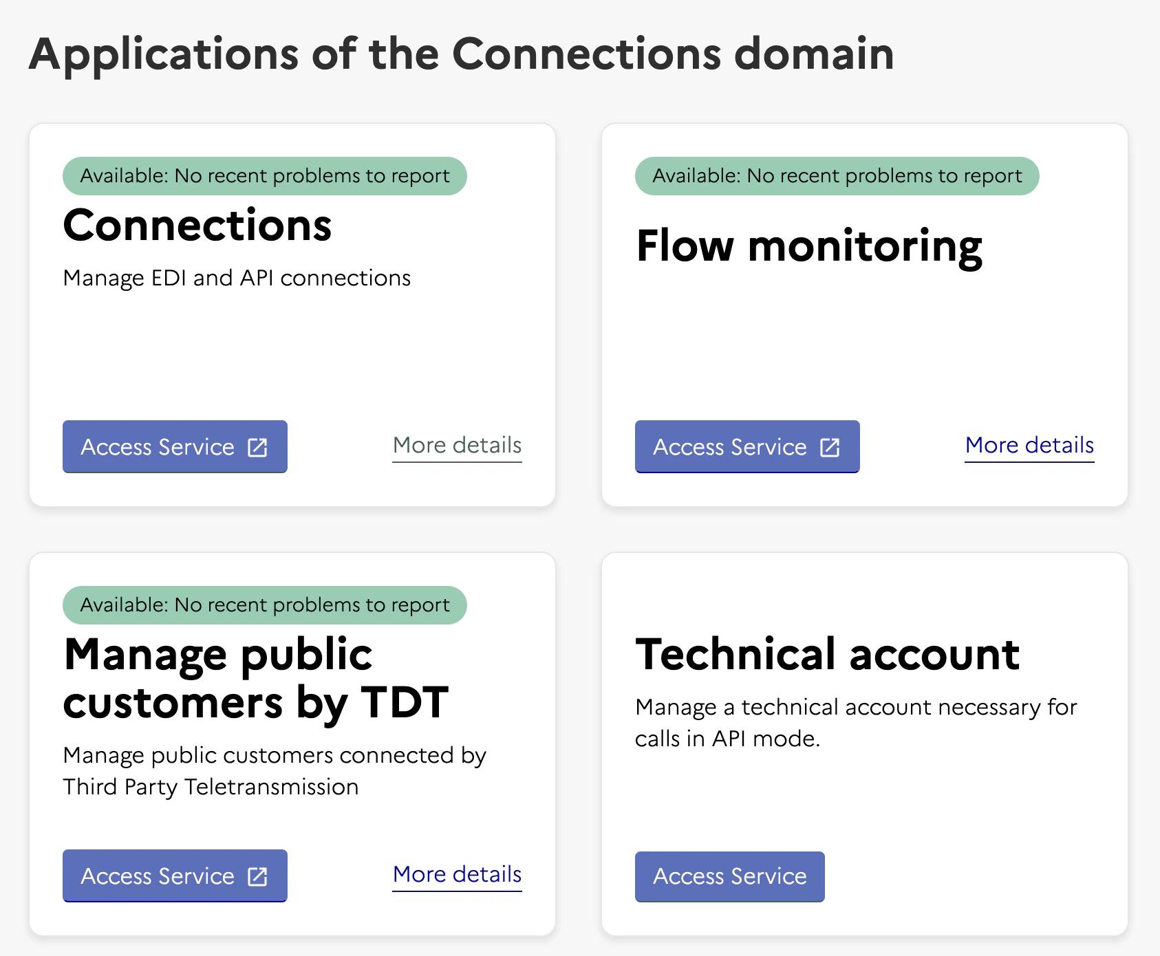 Navigate to Technical Account