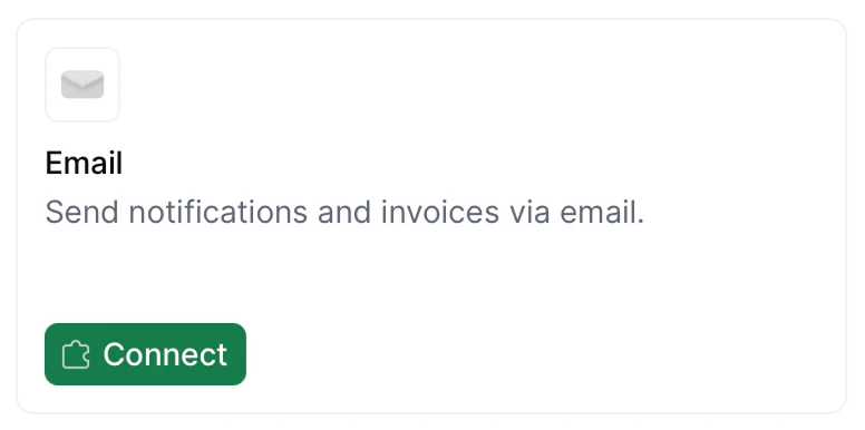 Email app connected