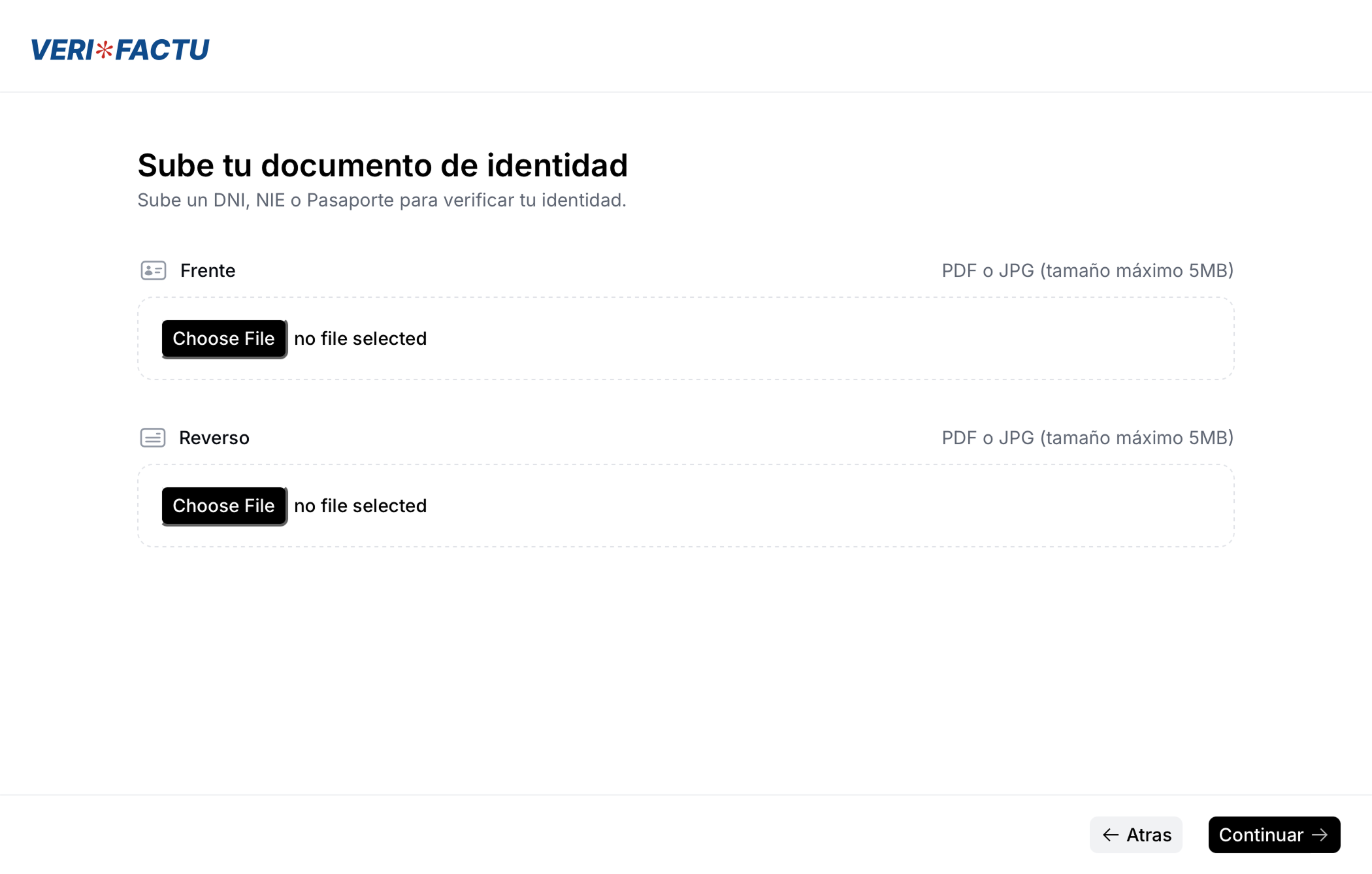 Supplier registration wizard