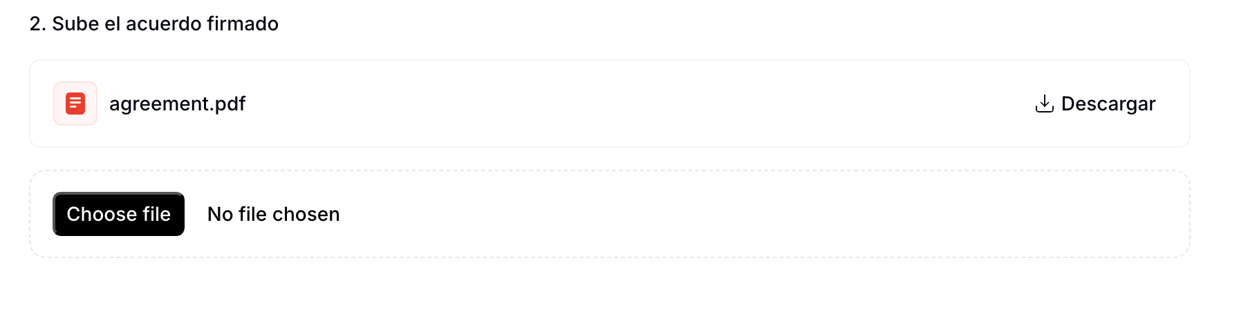 Overriding the previously submitted agreement