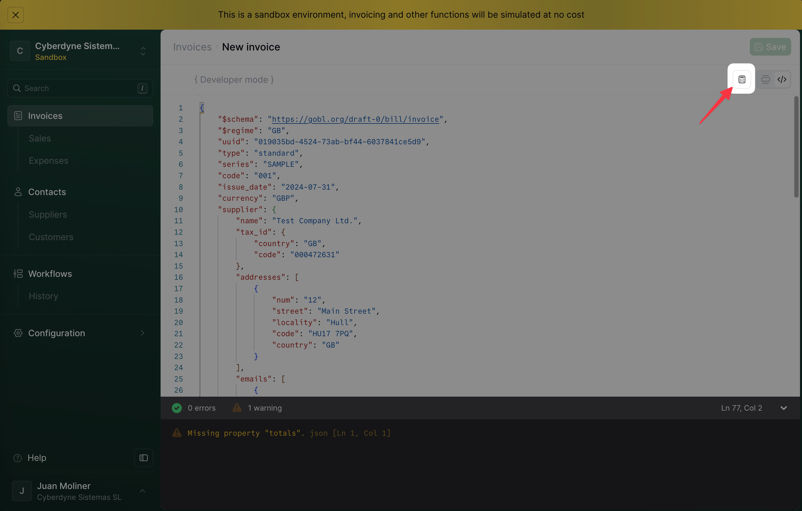 Build invoice