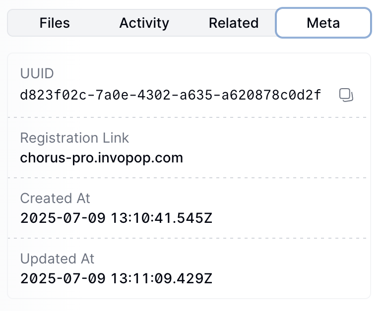 Supplier registration in progress