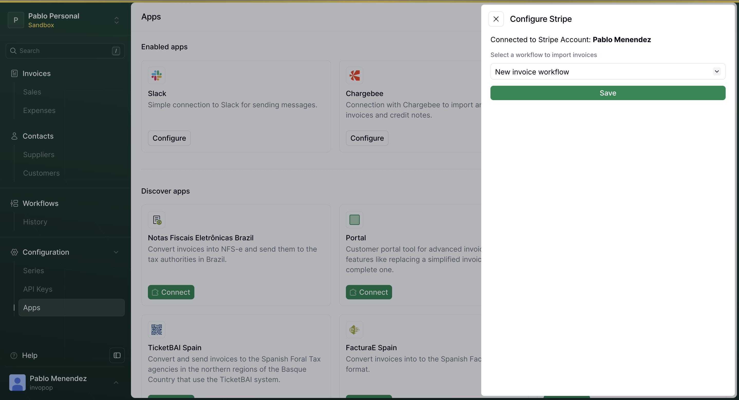 stripe change workflow