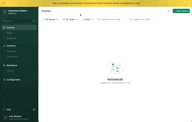 Go to organization settings
