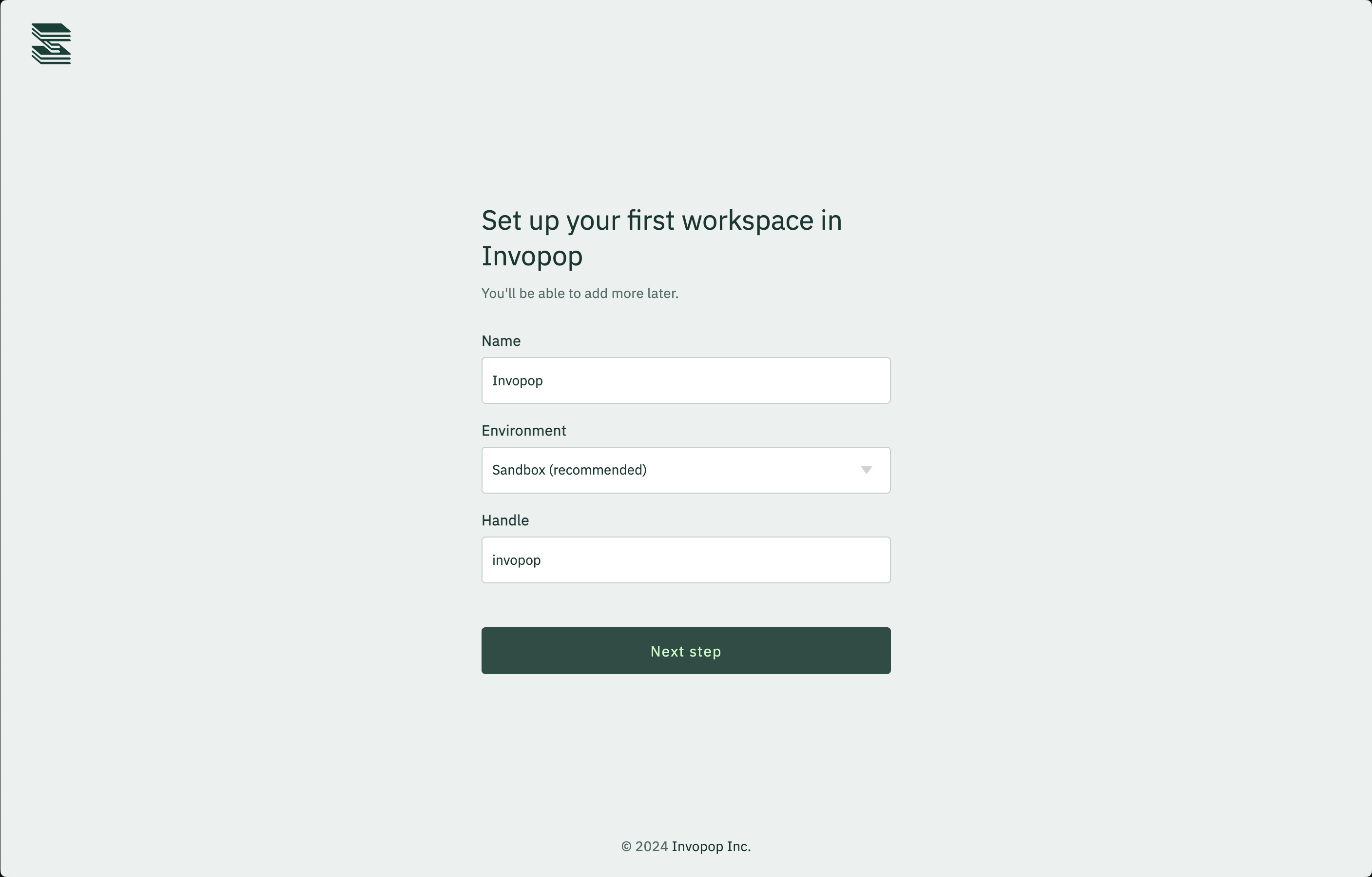 Create workspace