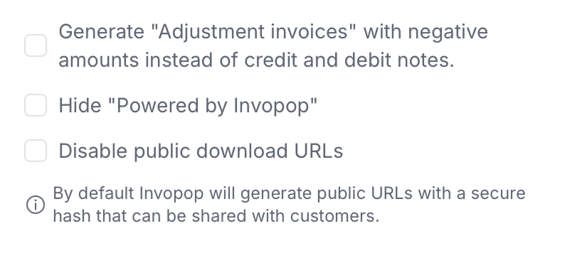 Generate PDF checkboxes