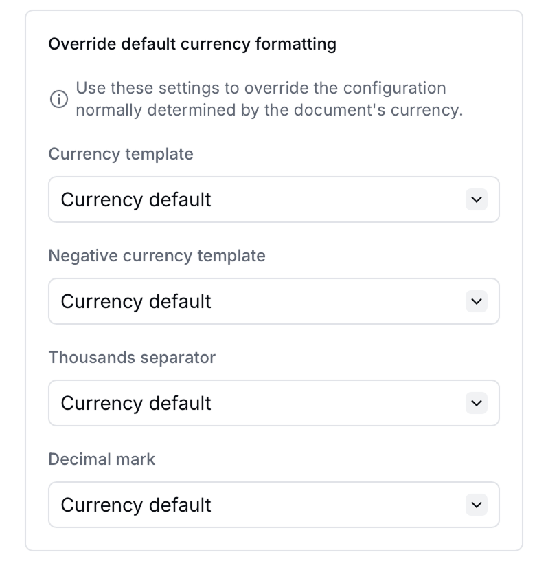 Generate PDF formatting
