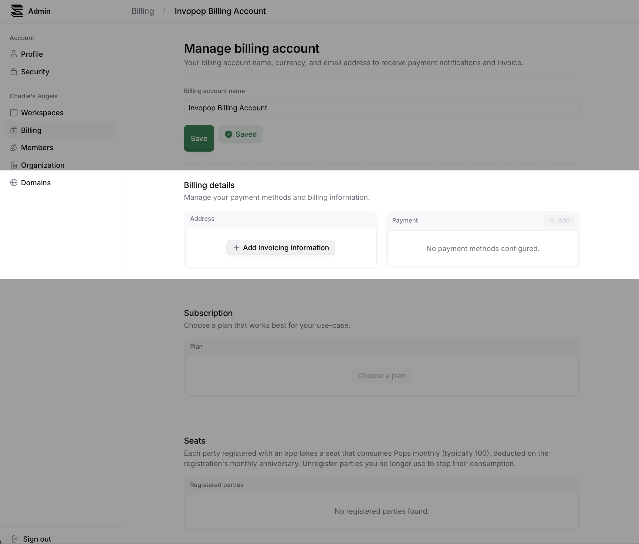 Billing Billingdetails Homepage