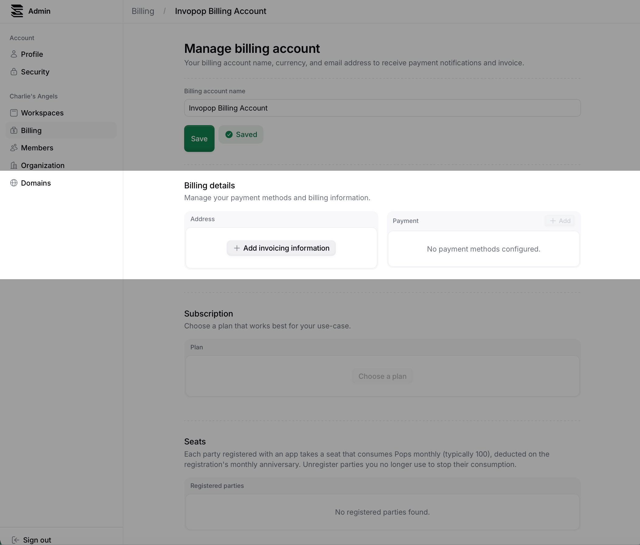 Billing Billingdetails Homepage