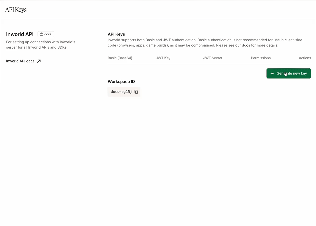 Get API Key