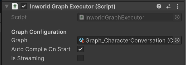InworldGraphExecutor Unity Component
