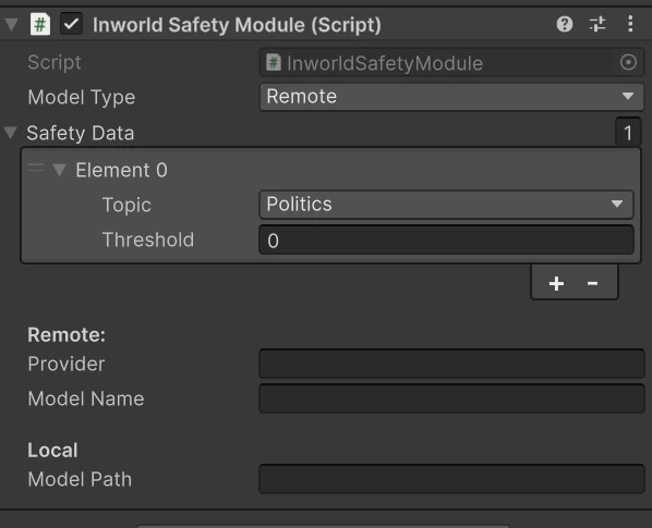 Safety Module Config