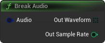 BreakAudio Blueprint Node