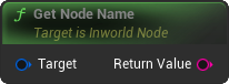 GetNodeName Blueprint Node