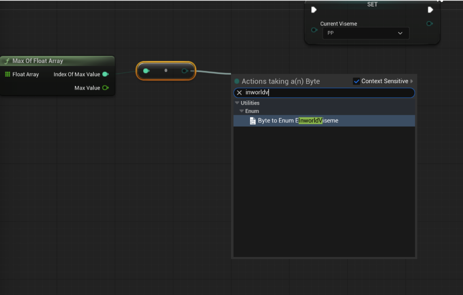 Converting the byte to an Inworld Viseme enum