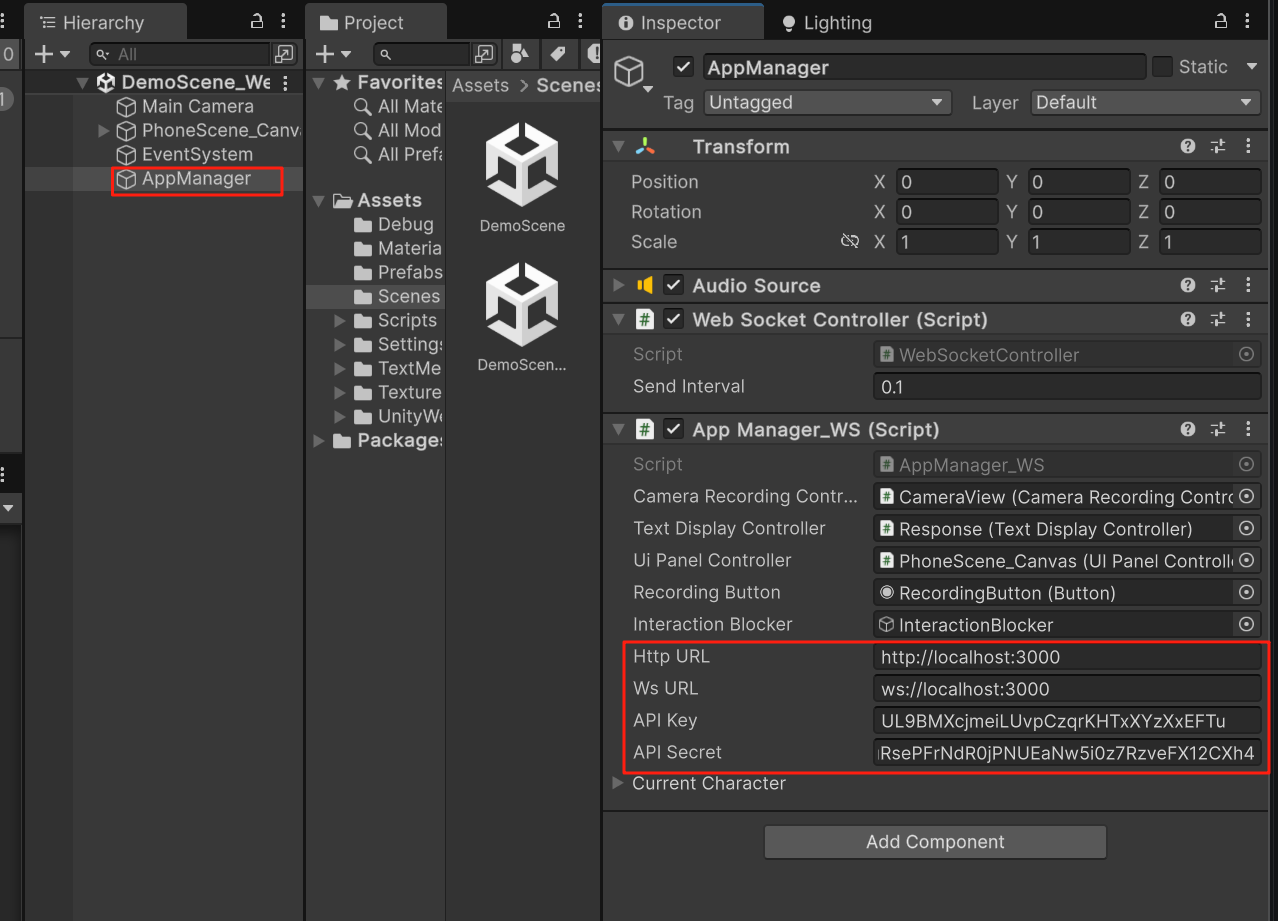 AppManager API Key field