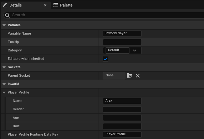 BP_InworldPlayer Blueprint