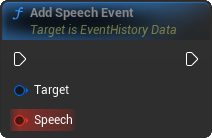 AddSpeechEvent Blueprint Node