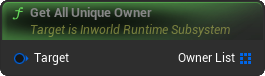 GetAllUniqueOwner Blueprint Node