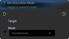 SetExecutionMode Blueprint Node