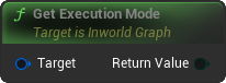 GetExecutionMode Blueprint Node