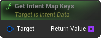 GetIntentMapKeys Blueprint Node