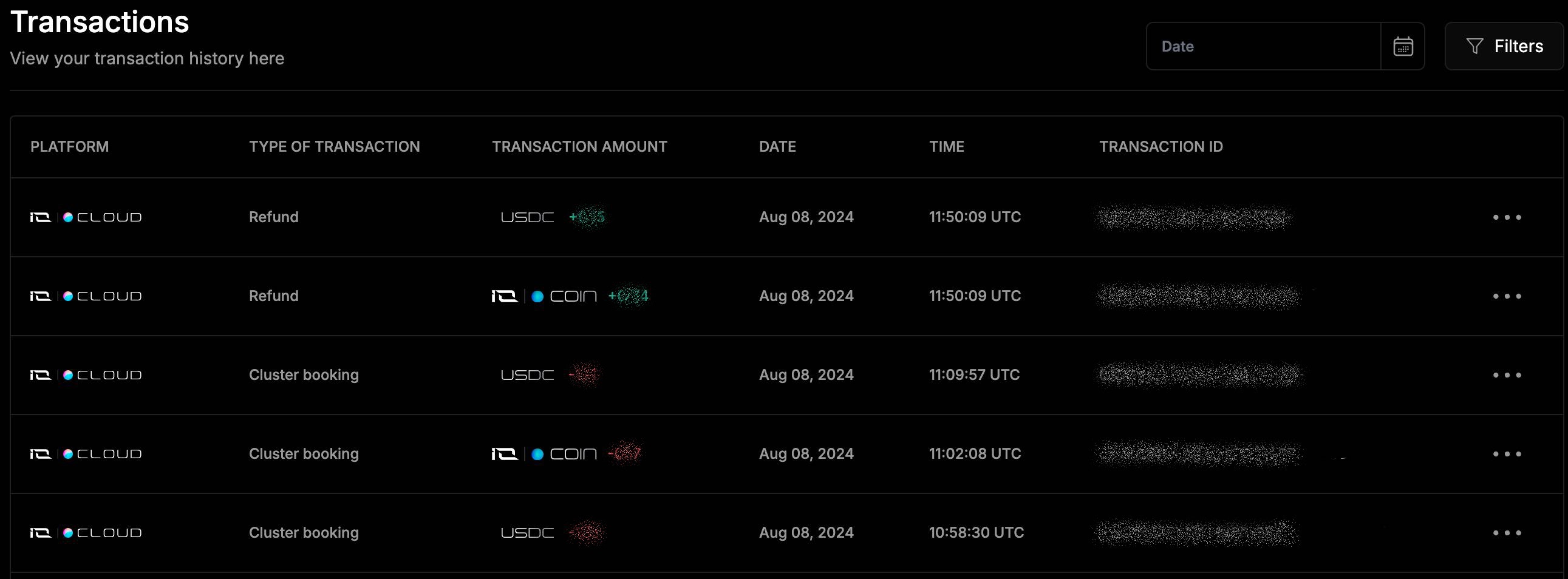 IOID Usage Billing Transactions List Jpe
