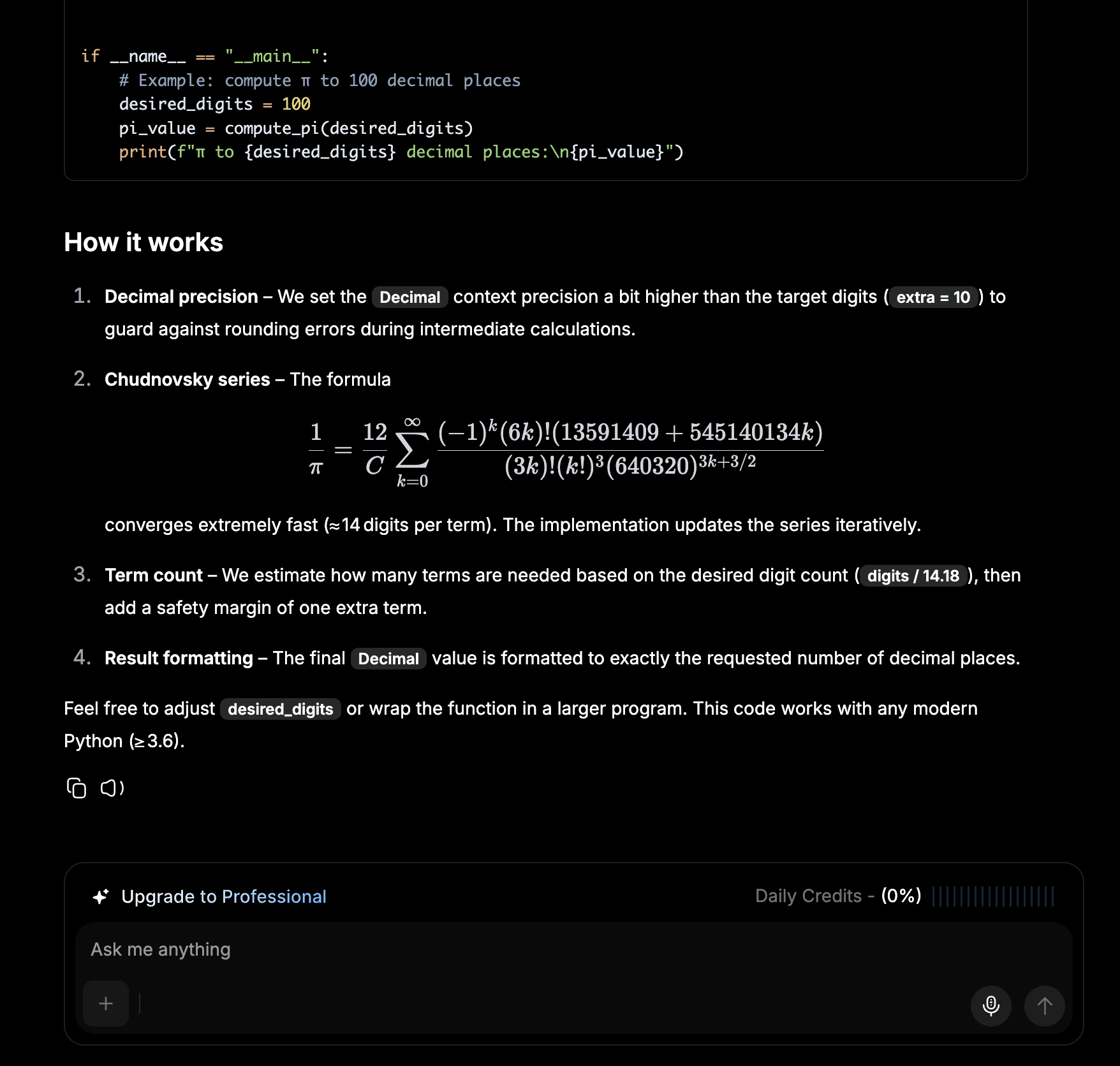 Unified Chat Example Pi Pn