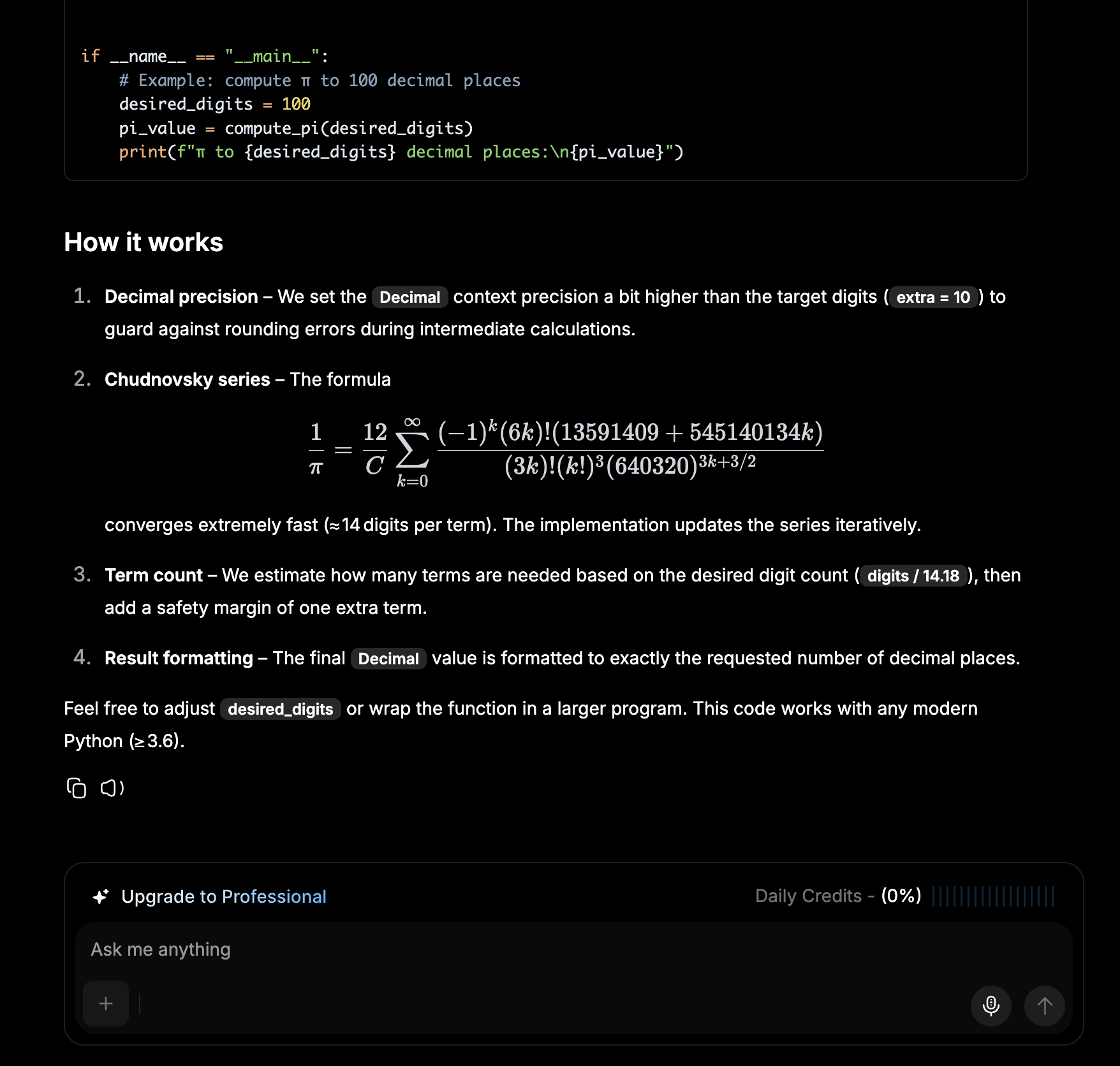 Unified Chat Example Pi Pn