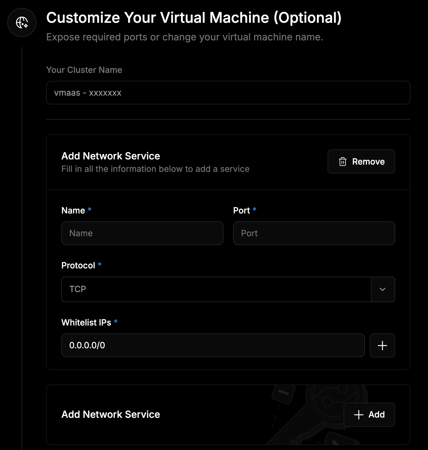 IO Cloud VM Customize Pn