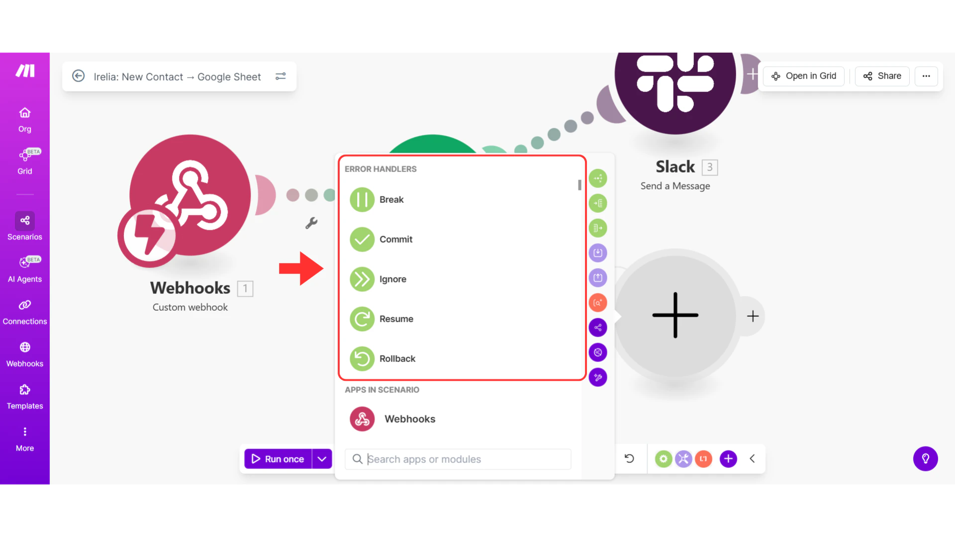 Function picker panel
