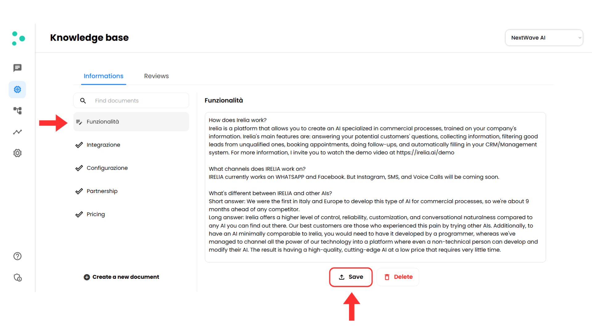 Document with unsaved changes indicator and Save button