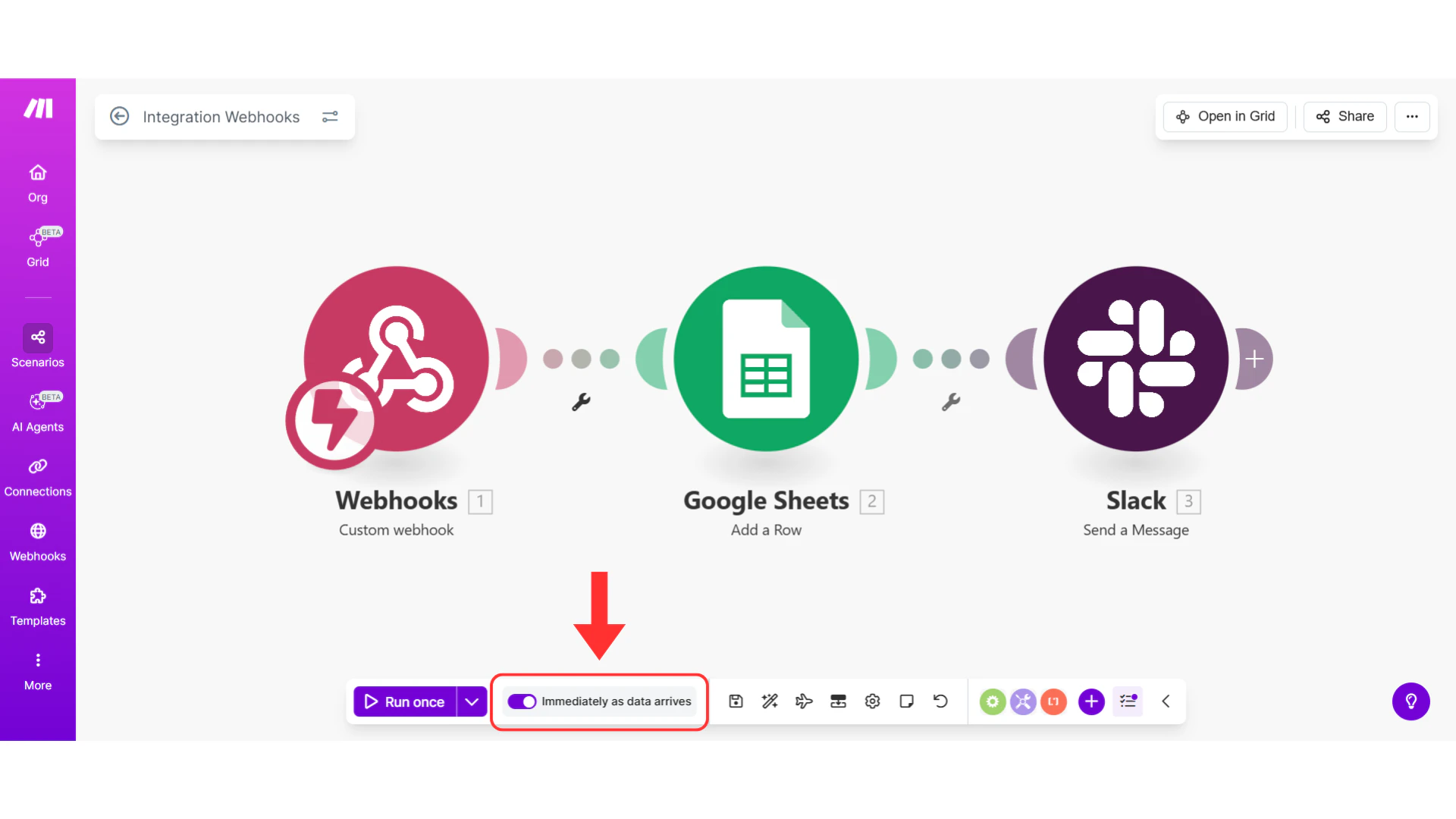 Activation toggle switching to ON