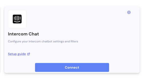 IrisAgent Intercom configuration page