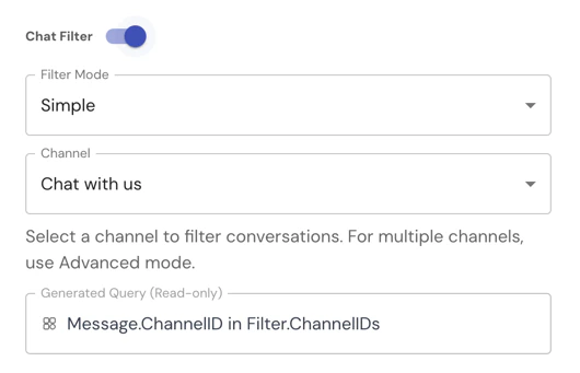 IrisAgent Event Filter Configuration