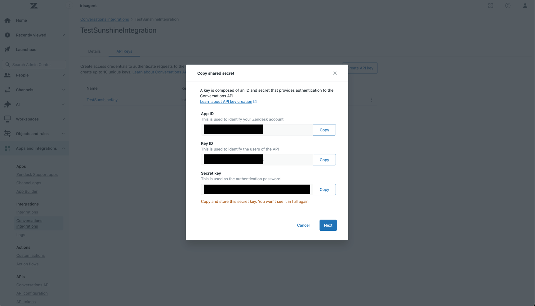 API Keys Configuration
