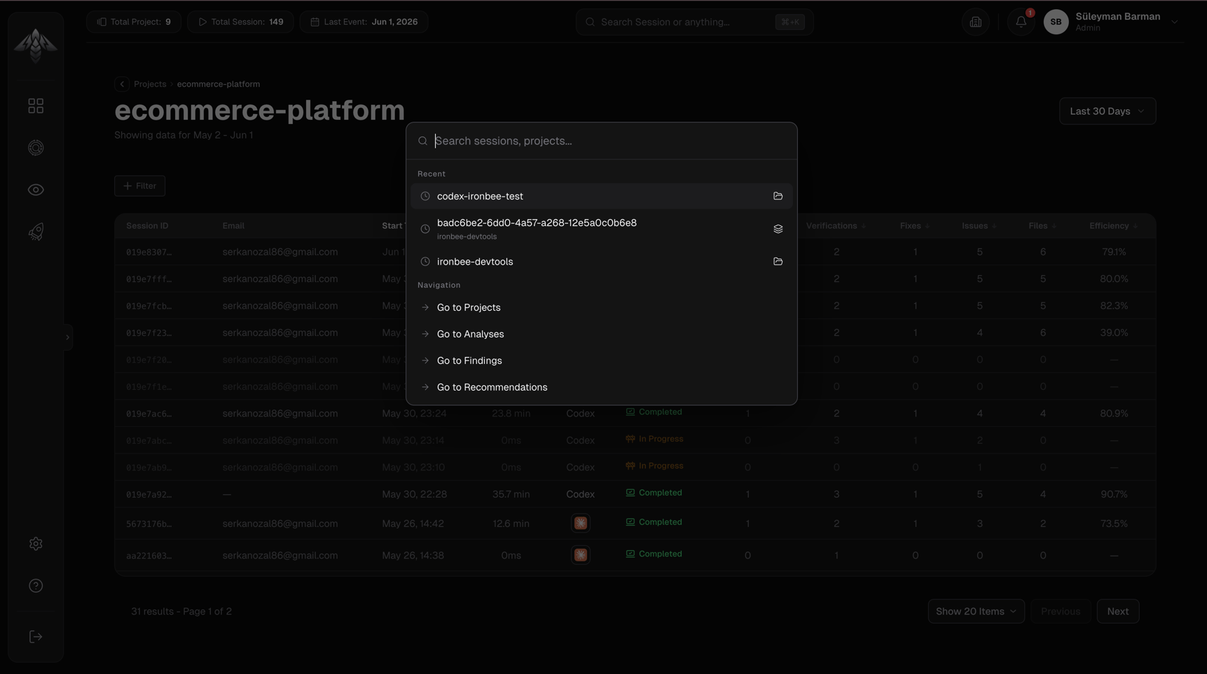 IronBee Console — Search