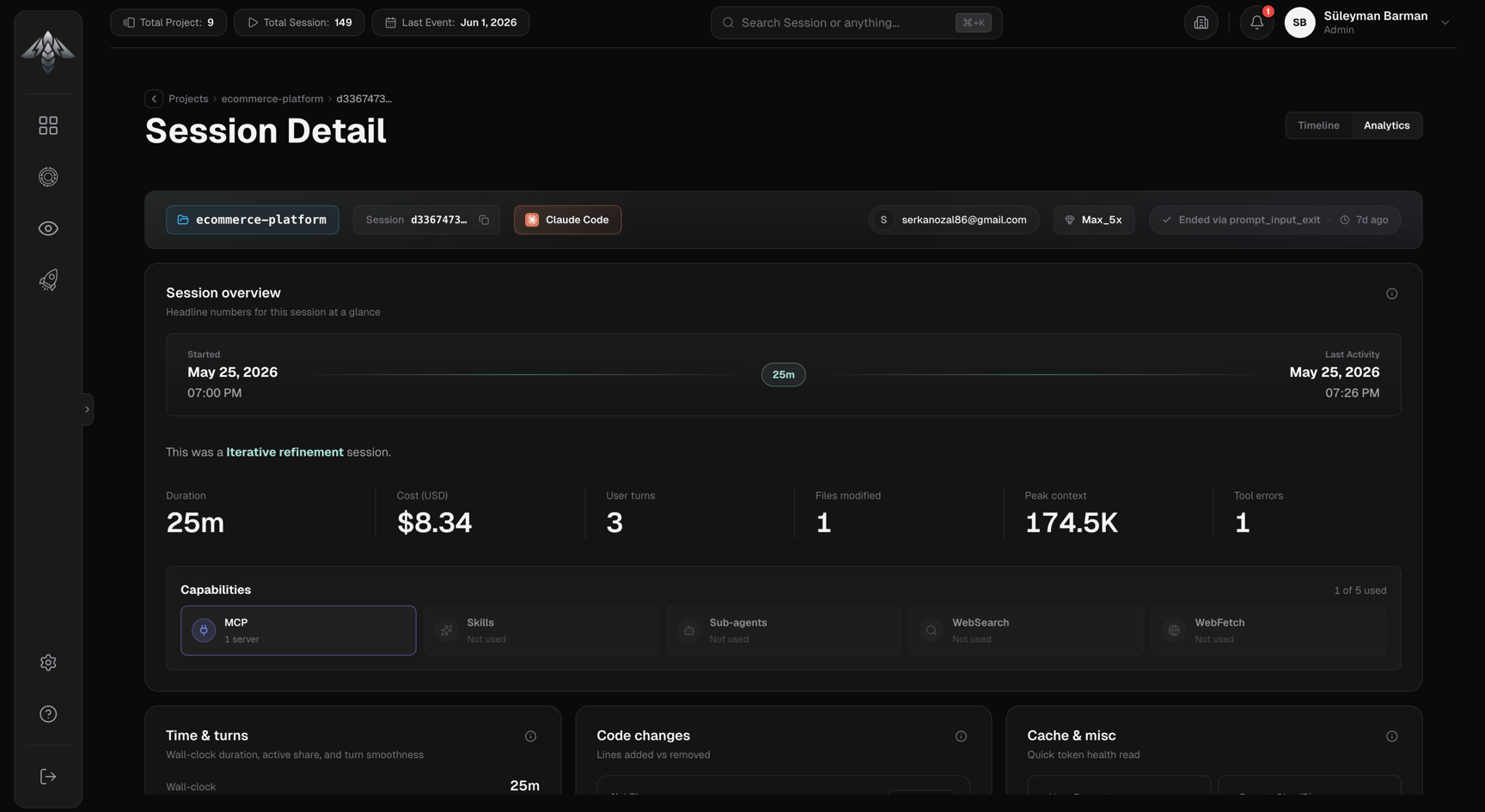 IronBee Console — Session Analytics